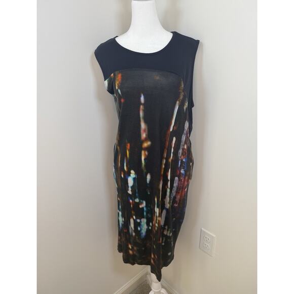 Alexander McQueen Dresses & Skirts - Alexander McQueen City Lights Sleeveless Dress Womens Medium Fashion Chic Black